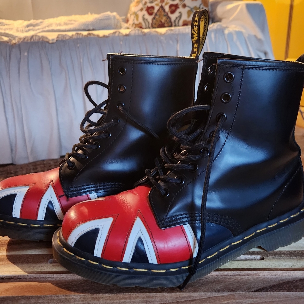 Dr. Martens Union Jack Boots Size 8.5 Womens